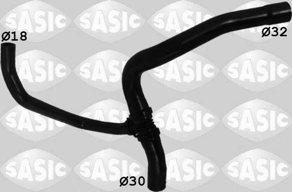 Патрубок радиатора (системы охлаждения) Sasic нижний для Dacia Logan I 2004-2012. Артикул 3404095