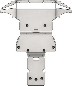 Защита алюминиевая АВС-Дизайн для картера и КПП Genesis GV80 Бензин 2020-2026. Артикул 10.26ABC