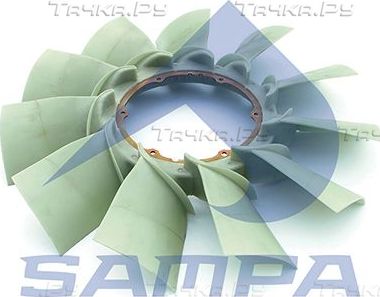 Вентилятор радиатора двигателя Sampa для DAF XF 95 2002-2006. Артикул 051.232