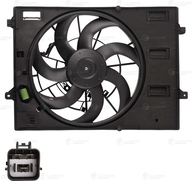 Вентилятор радиатора двигателя Luzar для Geely Coolray I 2020-2026. Артикул LFK 3022