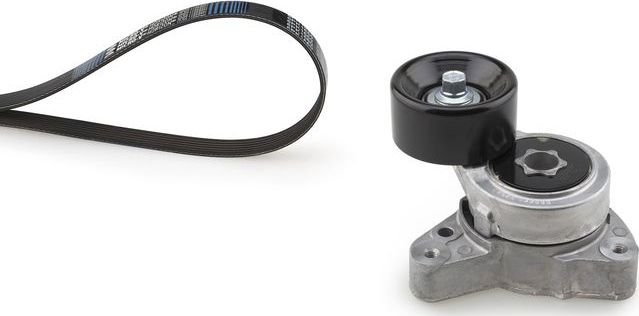 Приводной ремень поликлиновой с роликами (комплект) Gates Micro-V® Kit. Артикул K027PK1760