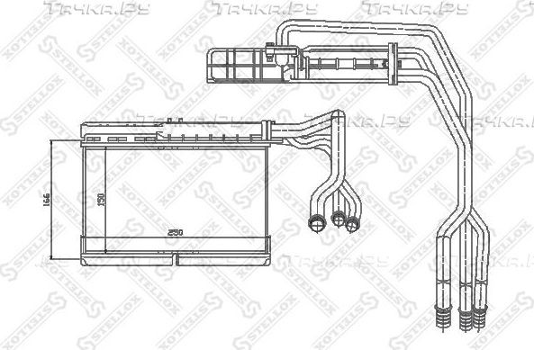 Радиатор отопителя (печки) Stellox для BMW 7 II (E32) 1985-1994. Артикул 10-35073-SX