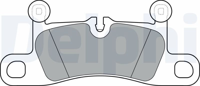 Тормозные колодки Delphi (Low-Metallic). Артикул LP3298