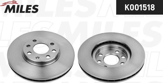 Тормозной диск Miles передний для Opel Combo C 2001-2012. Артикул K001518