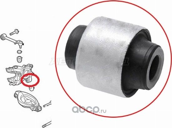 Сайлентблок задней цапфы HONDA ODYSSEY III  2005-2 (SAT). Артикул ST52210SHJA00U
