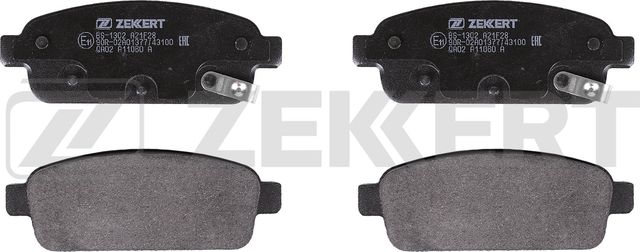 Тормозные колодки Zekkert задние для Chevrolet Aveo II 2013-2015. Артикул BS-1302