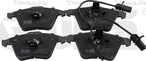 Тормозные колодки Vika (Low-Metallic) передние для Audi A6 III (C6) 2004-2011. Артикул 66981106401