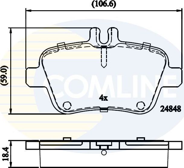 Тормозные колодки Comline Comline. Артикул CBP02209