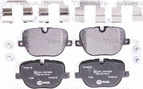 Тормозные колодки Hella. Артикул 8DB 355 015-451