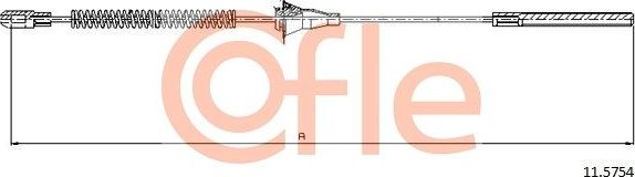 Трос ручника (тросик ручного тормоза) Cofle задний правый для Opel Combo B 1994-2001. Артикул 92.11.5754