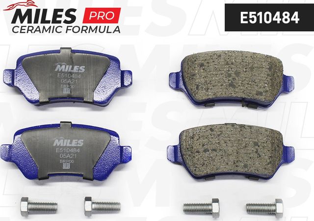 Тормозные колодки Miles (Керамика). Артикул E510484