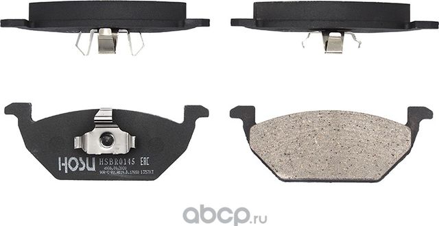 Колодки тормозные перед VW POLO 10- AUDI A1 11- SKODA FABIA 07 (Hosu). Артикул HSBR0145