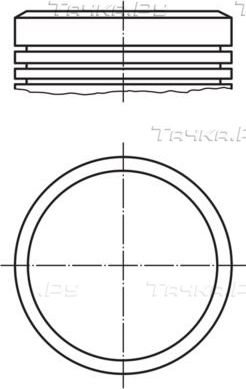 Поршень Mahle для Peugeot 306 2000-2002. Артикул 040 04 03