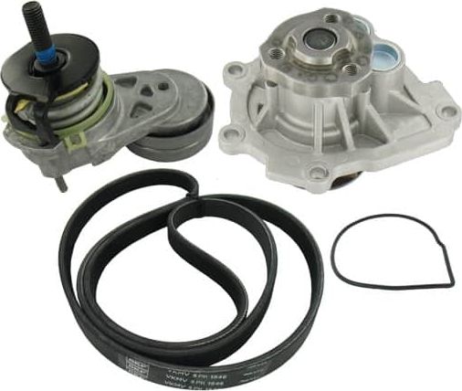 Водяной насос  комплект ручейковых ремней SKF. Артикул VKMC 35260