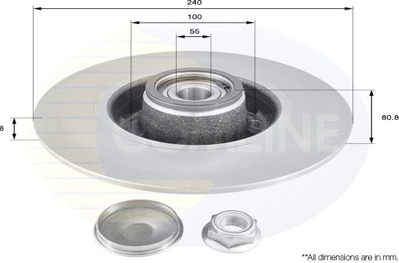 Тормозной диск Comline COATED. Артикул ADC3010