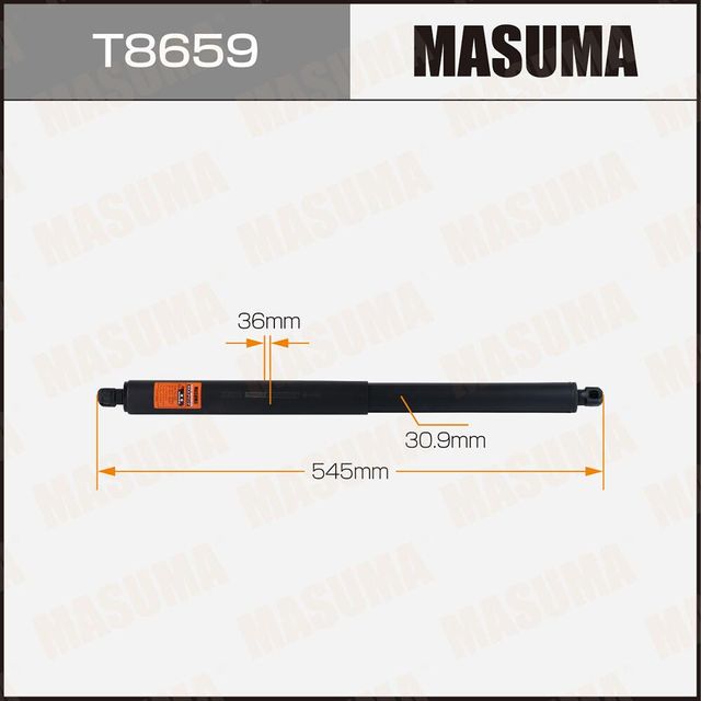 Упор газовый багажника MASUMA, L=545mm (1/20). Артикул T8659