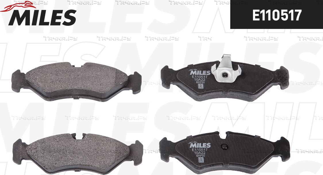 Тормозные колодки Miles (Semi-Metallic). Артикул E110517