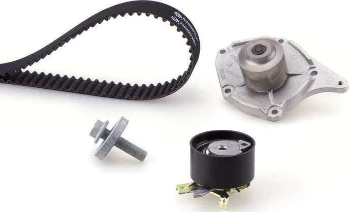 Помпа (водяной насос) с комплектом ремня ГРМ Gates PowerGrip® для Renault Kangoo I 2001-2003. Артикул KP15578XS