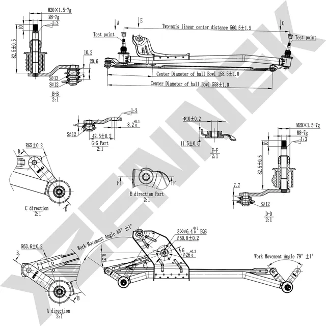 Трапеция стеклоочистителя RENAULT LOGAN/DUSTER/SANDERO LADA LARGUS (Zennek). Артикул DWL0024