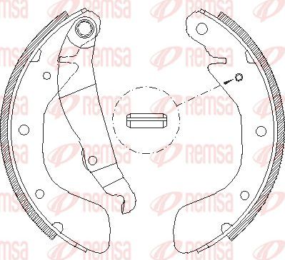 Тормозные колодки Remsa. Артикул 4398.00