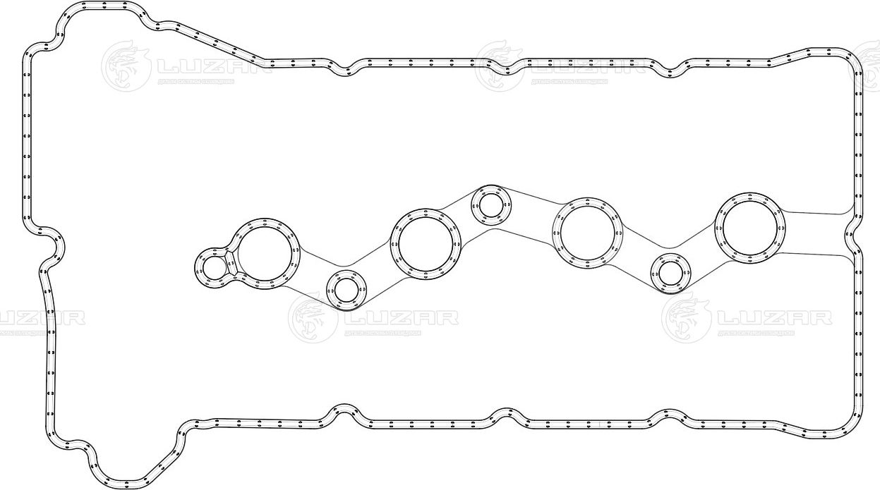 Прокладка клапанной крышки 441724 Luzar. Артикул LES 21101