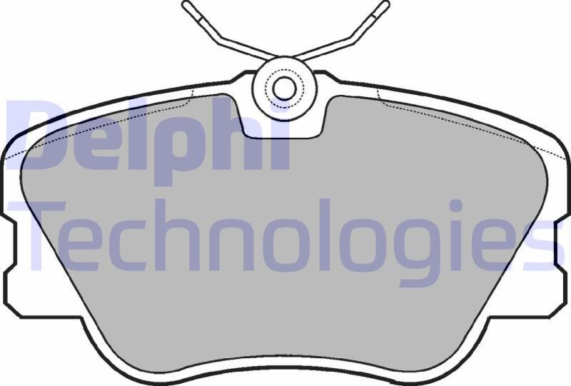 Тормозные колодки Delphi (Low-Metallic). Артикул LP499