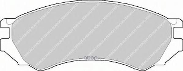 Комплект тормозных колодок, дисковый тормоз (Ferodo). Артикул FSL667