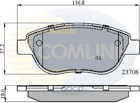 Колодки тормозные дисковые (Comline) Comline. Артикул CBP01783