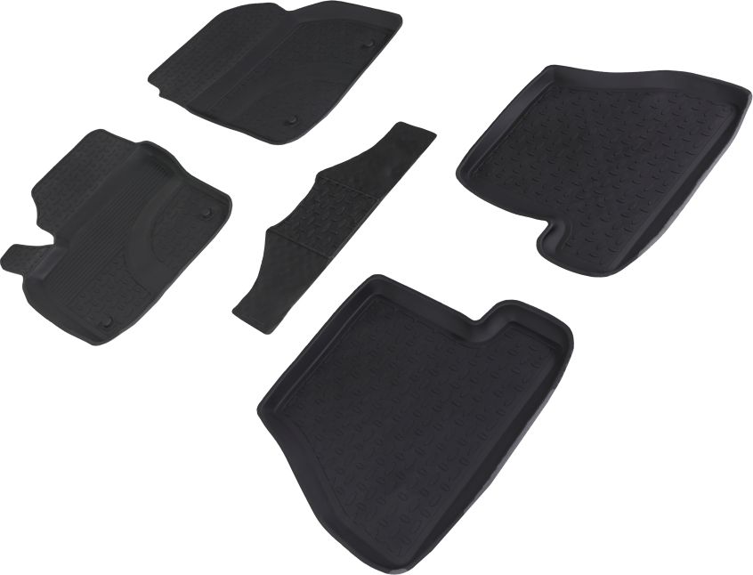 Коврики резиновые Seintex с высоким бортиком для салона Ford Focus III 2011-2015. Артикул 82454