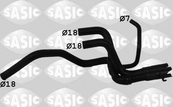 Патрубок радиатора (системы охлаждения) Sasic для Renault Laguna I 1993-2001. Артикул 3404155