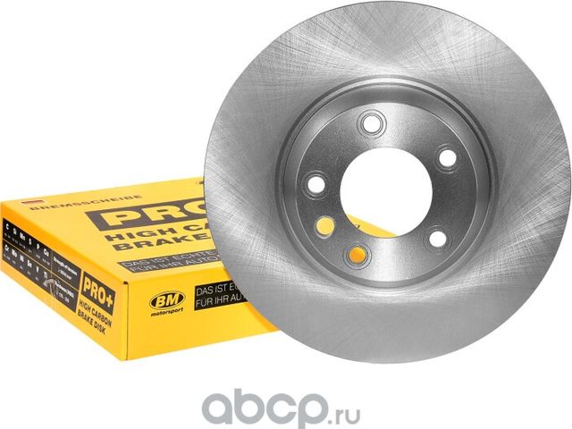 Диск тормозной высокоуглеродистый вентилируемый передний (BM). Артикул WIP0025