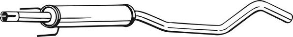 Глушитель Bosal для Opel Tigra B 2004-2010. Артикул 284-777