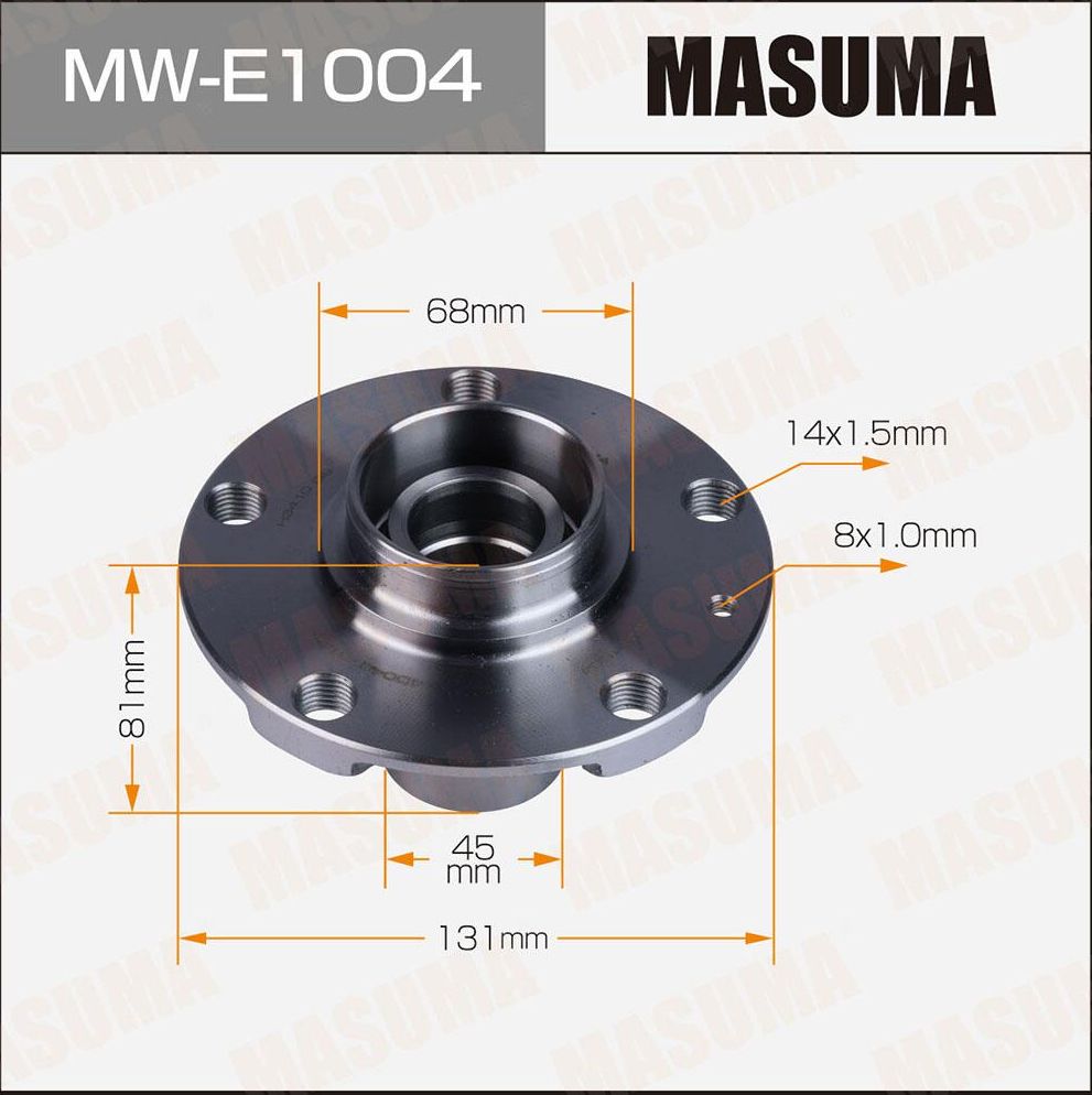 Ступица колеса с интегрированным подшипником Masuma. Артикул MW-E1004