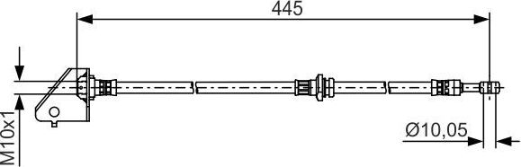 Тормозной шланг Bosch. Артикул 1 987 481 497