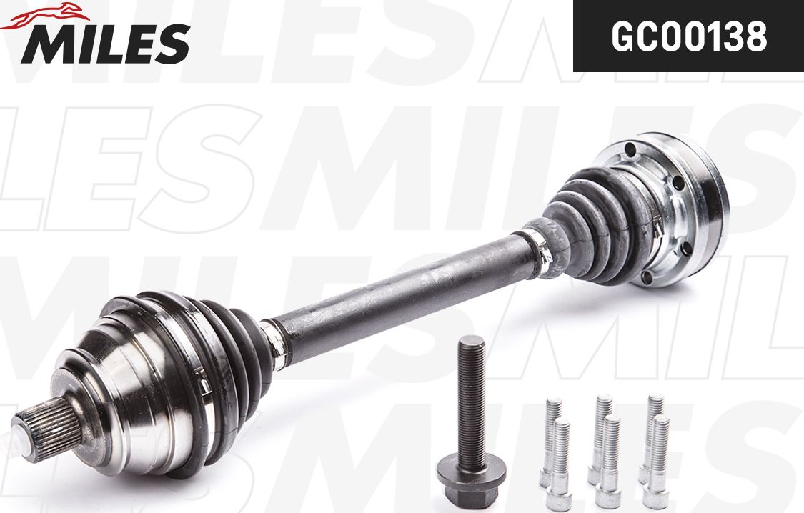 Полуось (привод в сборе, приводной вал) Miles. Артикул GC00138