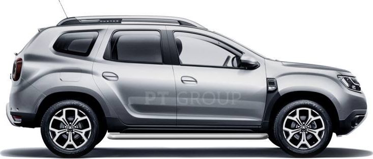 Защита порогов PT Group с алюм. площадкой d=51 мм ИСКРА (ППК) Renault Duster II 2021-2022. Артикул RDU-21-330301.11
