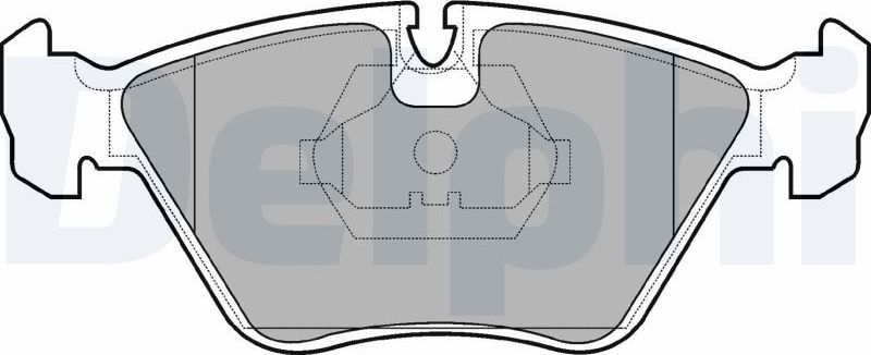 Тормозные колодки Delphi (Low-Metallic). Артикул LP705