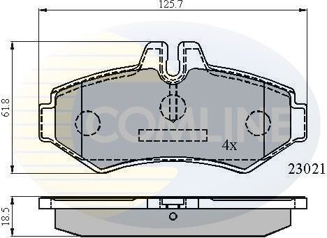 Тормозные колодки Comline Comline. Артикул CBP0914