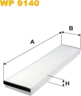 Салонный фильтр WIX Filters. Артикул WP9140