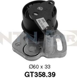 Натяжной ролик (натяжитель) ремня ГРМ NTN / SNR. Артикул GT358.39