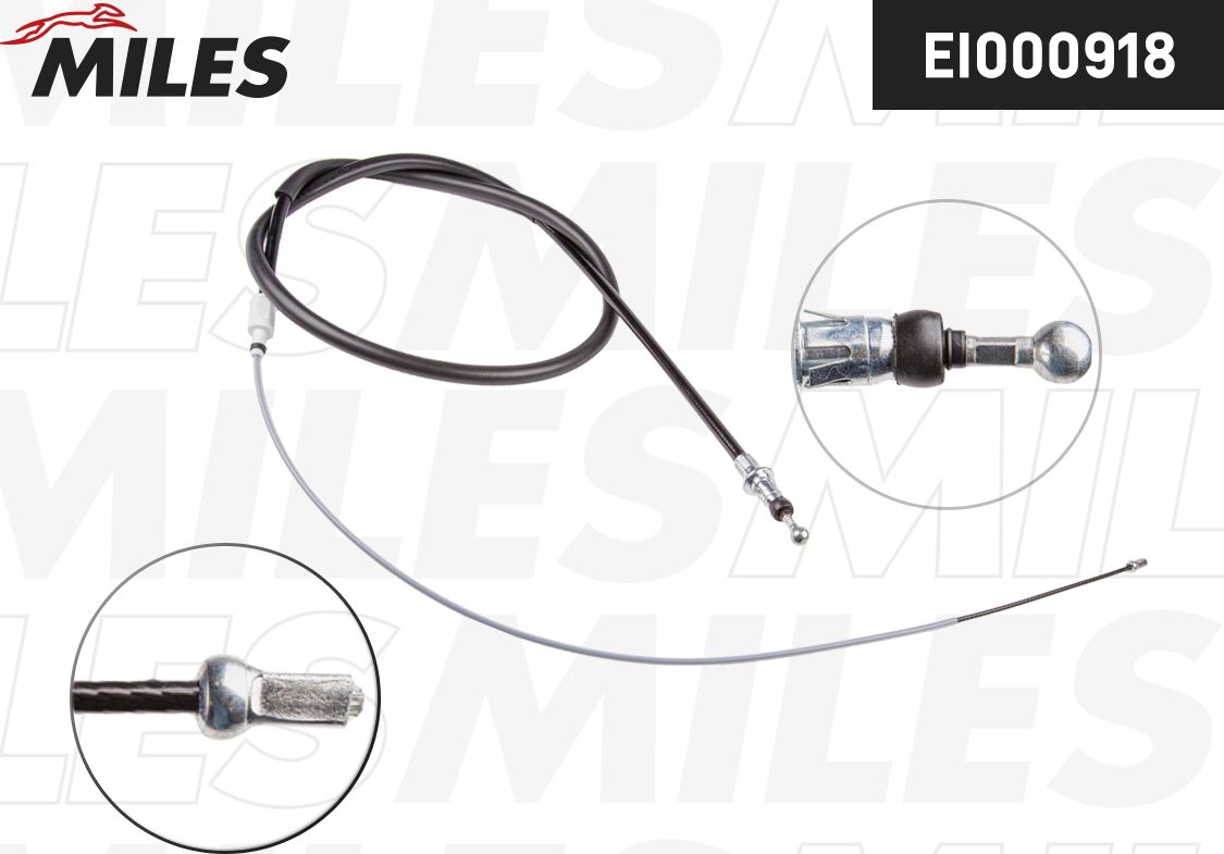 Трос ручника (тросик ручного тормоза) Miles. Артикул EI000918