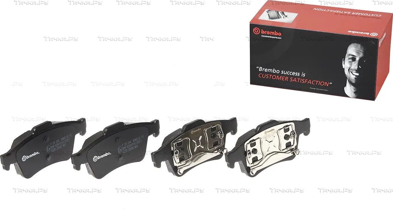 Тормозные колодки Brembo задние для Renault Vel Satis I 2002-2009. Артикул P 59 044
