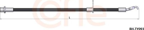 Тормозной шланг Cofle. Артикул 92.BH.TY093