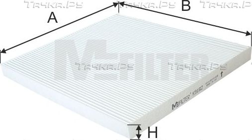 Салонный фильтр MFilter для Hyundai Santa Fe III 2012-2018. Артикул K 9182