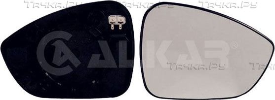 Зеркальное стекло бокового зеркала Alkar правое для Citroen DS4 2011-2015. Артикул 6432863