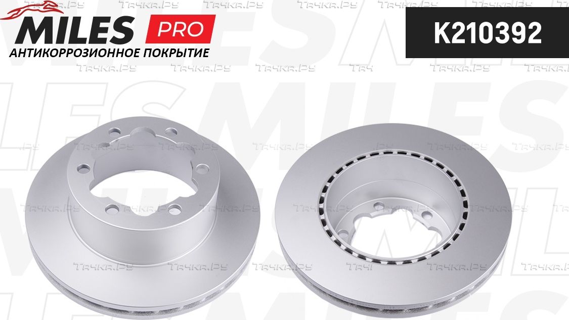 Тормозной диск Miles задний для Mercedes-Benz Sprinter 906 2006-2026. Артикул K210392