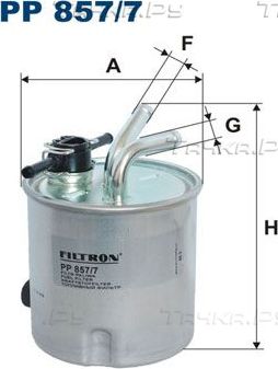 Топливный фильтр Filtron. Артикул PP 857/7