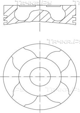 Поршень Mahle для Citroen C3 Picasso I 2009-2017. Артикул 040 06 05