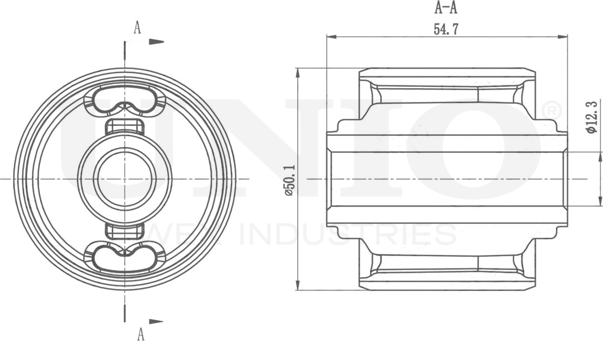 Сайлентблок рычага подвески (Unio). Артикул RMP-20438