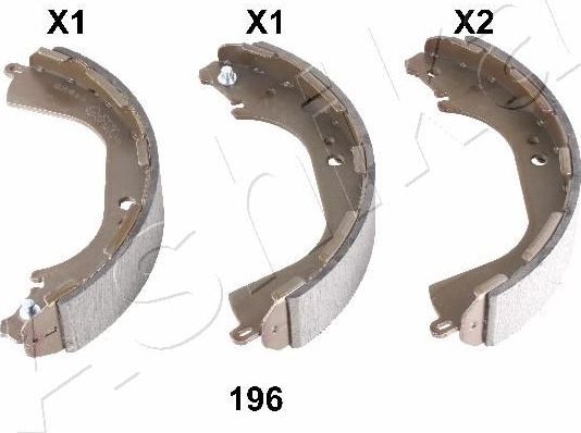 Тормозные колодки ASHIKA. Артикул 55-01-196